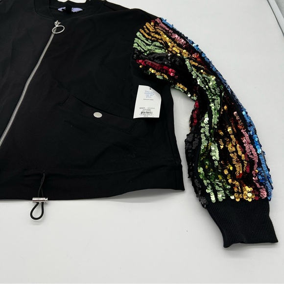 Vylette Rainbow Sequin Bomber Jacket – Size M – NWT – Kohl’s – $68 MSRP - Picture 4 of 12